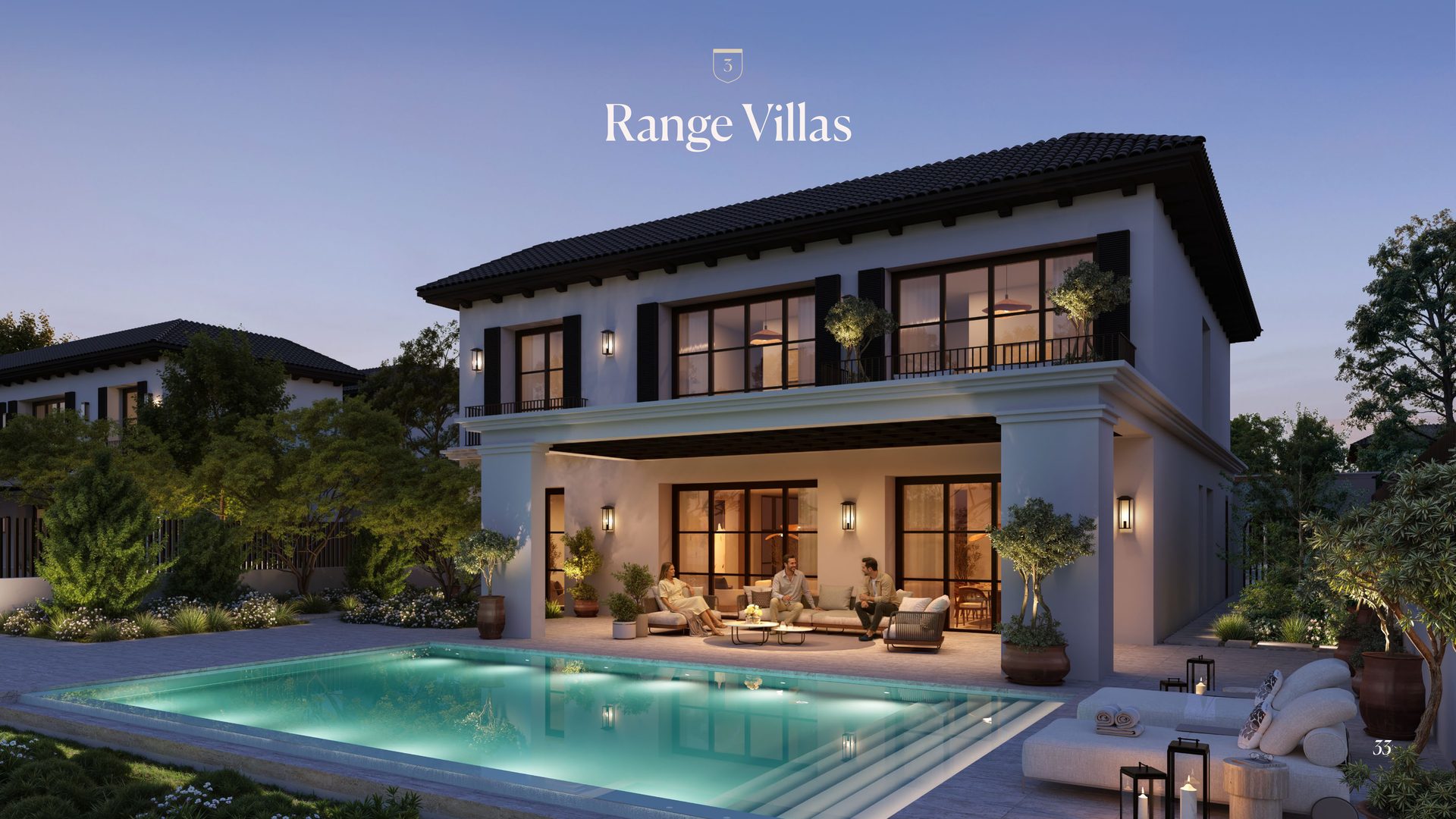 Hudayriyat Golf Estates — рендер экстерьера Range Villas