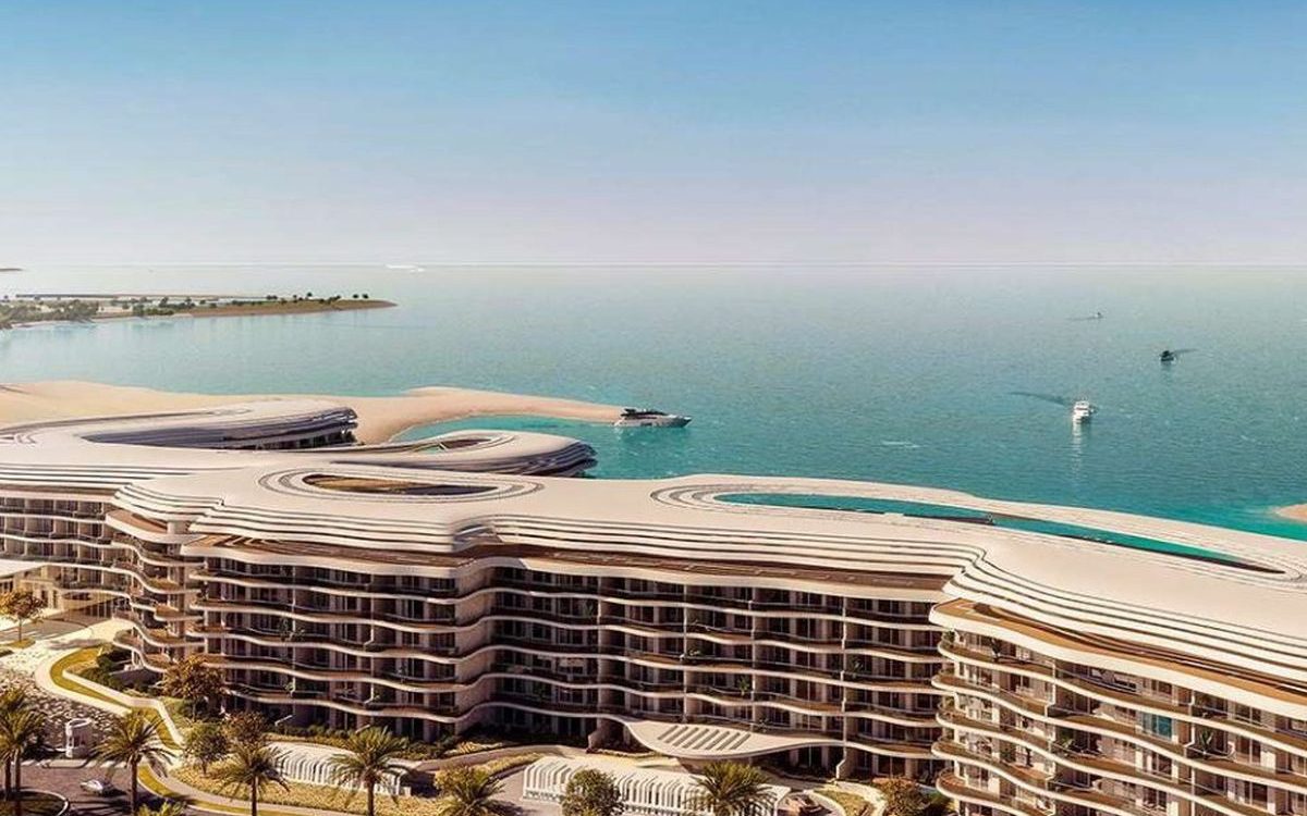Beachfront residential development on the Oman coast