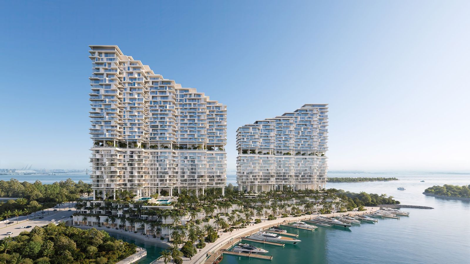 Riviera Residences on Al Reem Island seen from the water