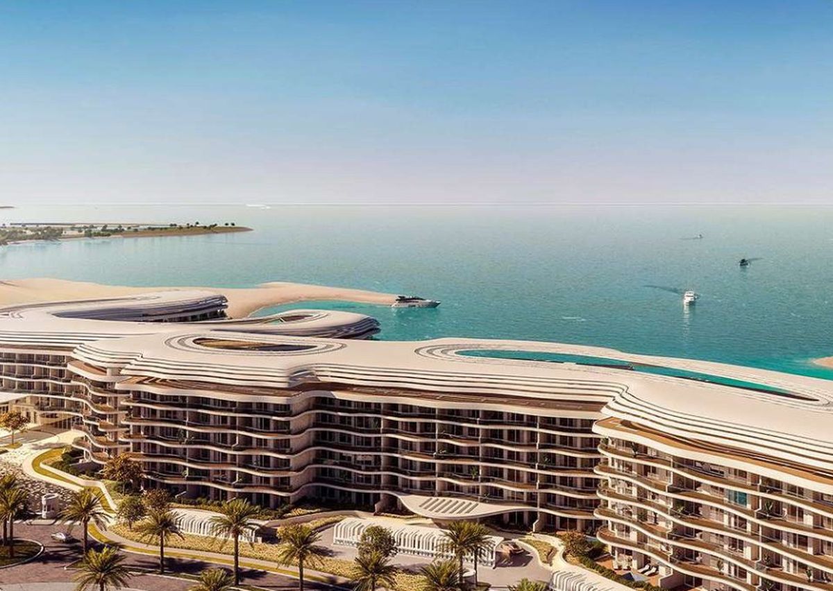 Beachfront residential development on the Oman coast