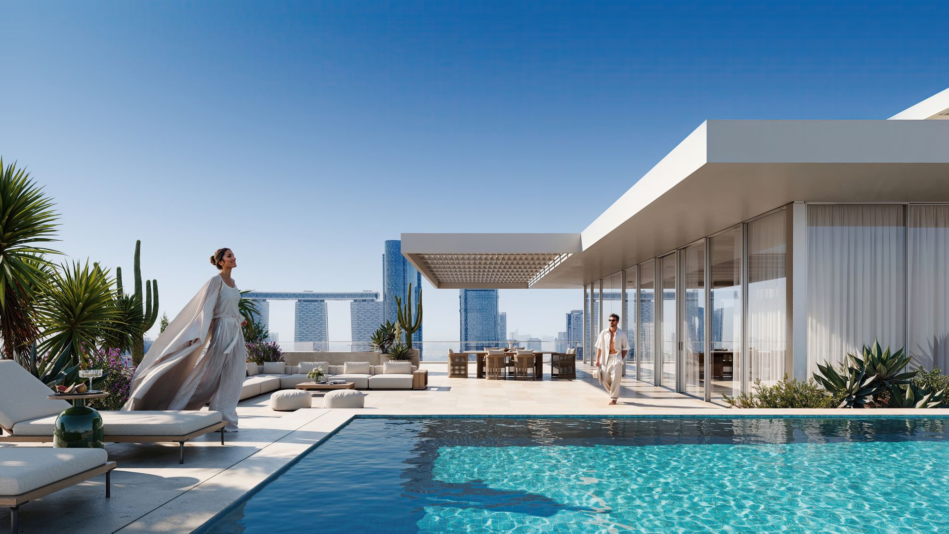 Sky Villa terrace with private pool