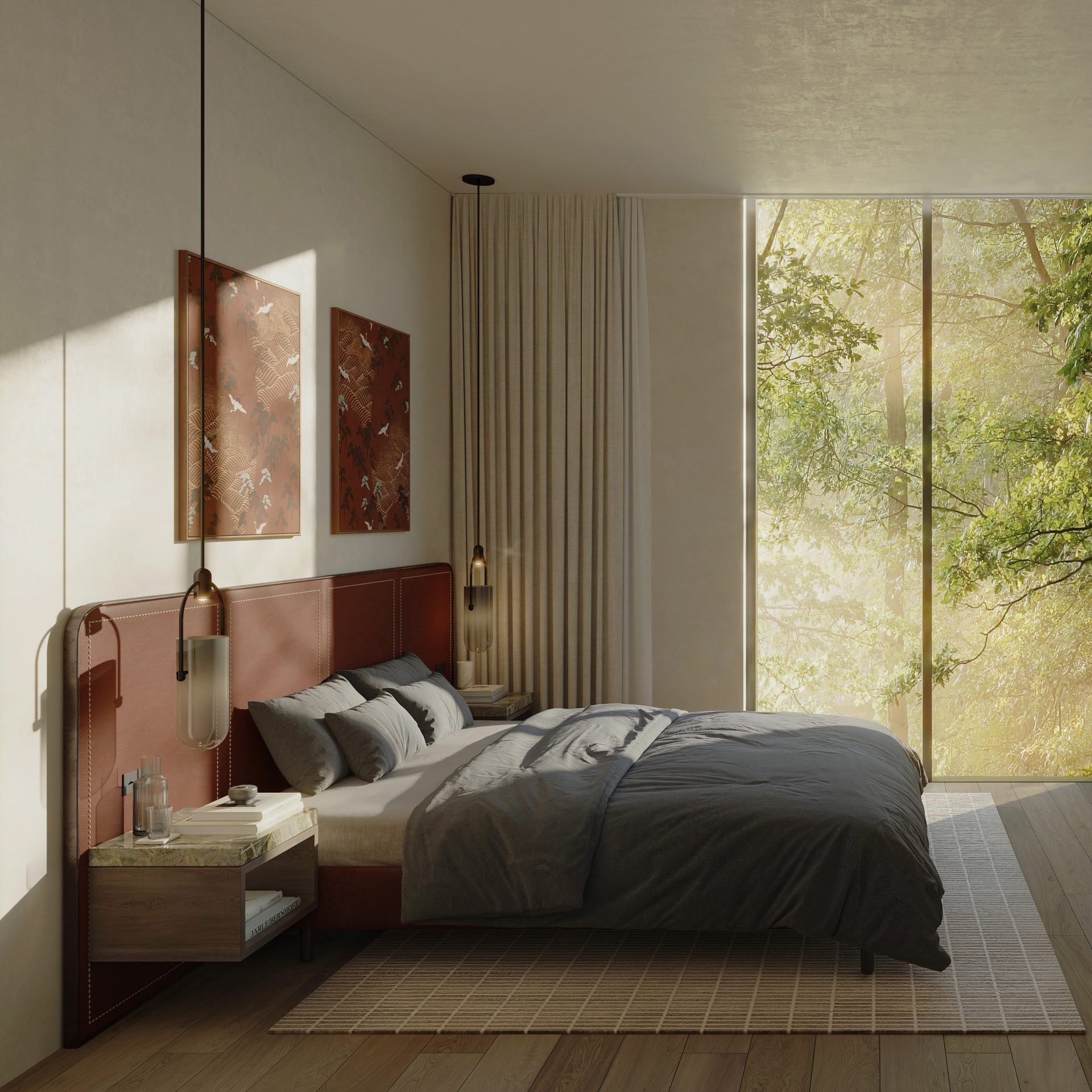 Bedroom in an apartment at Sei Saadiyat