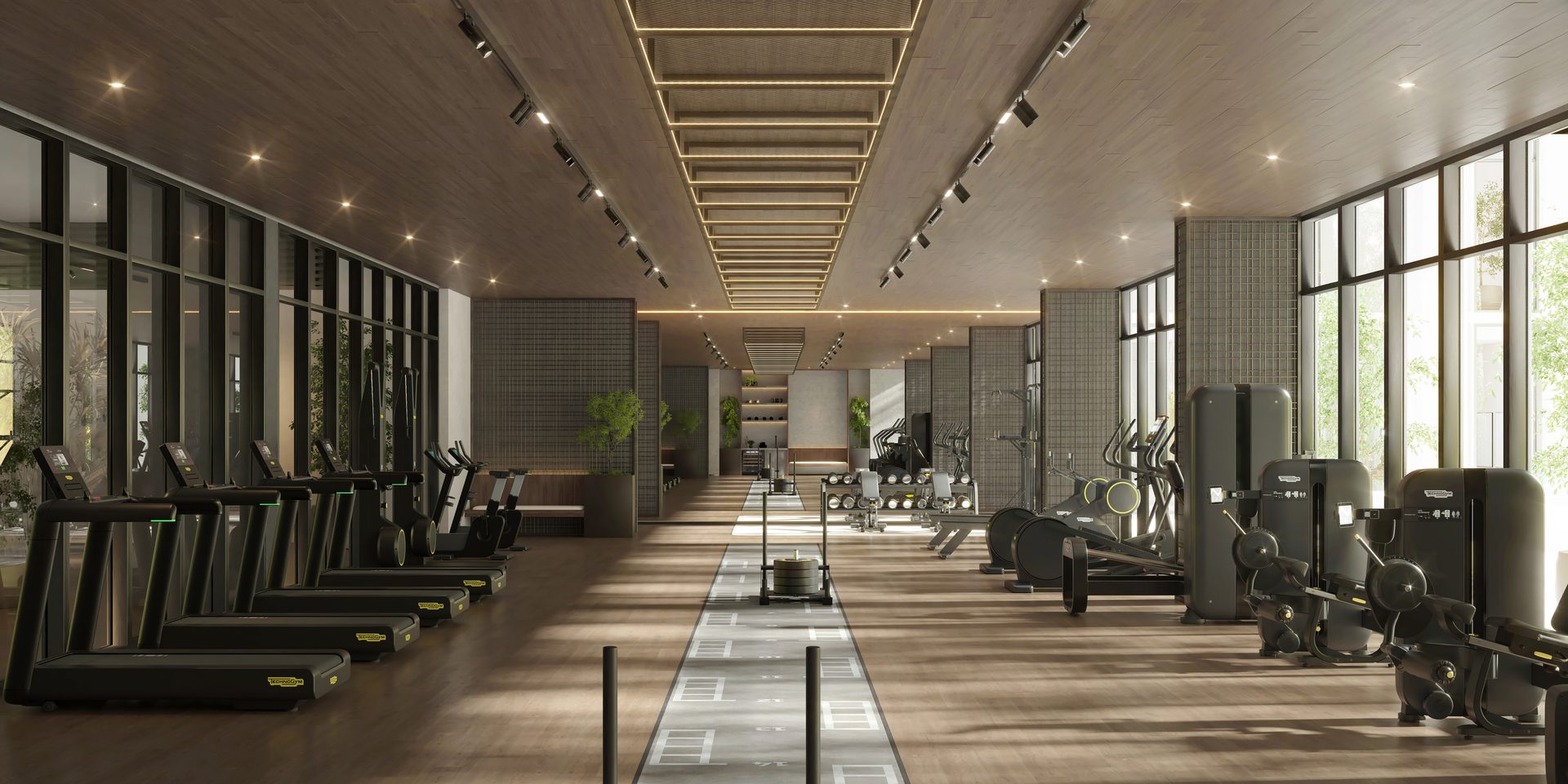 Fitness studio at Sei Saadiyat