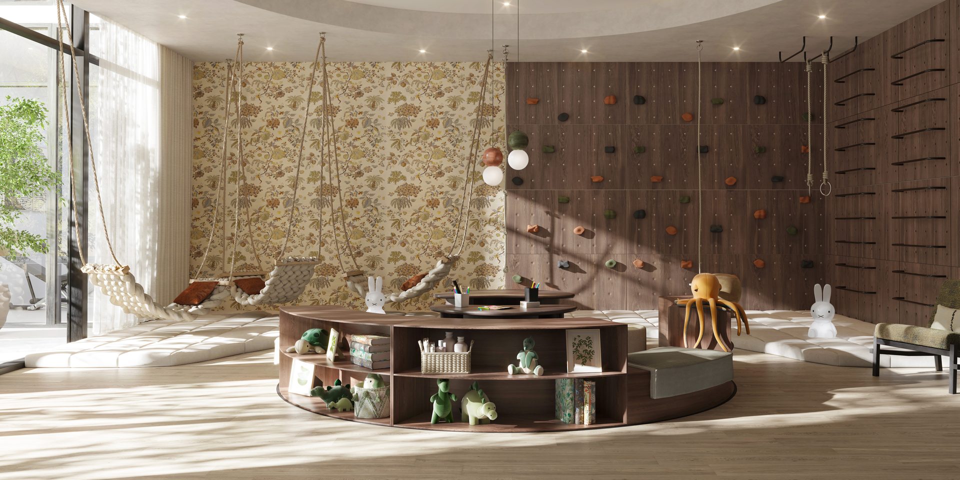 Indoor kids' club at Sei Saadiyat