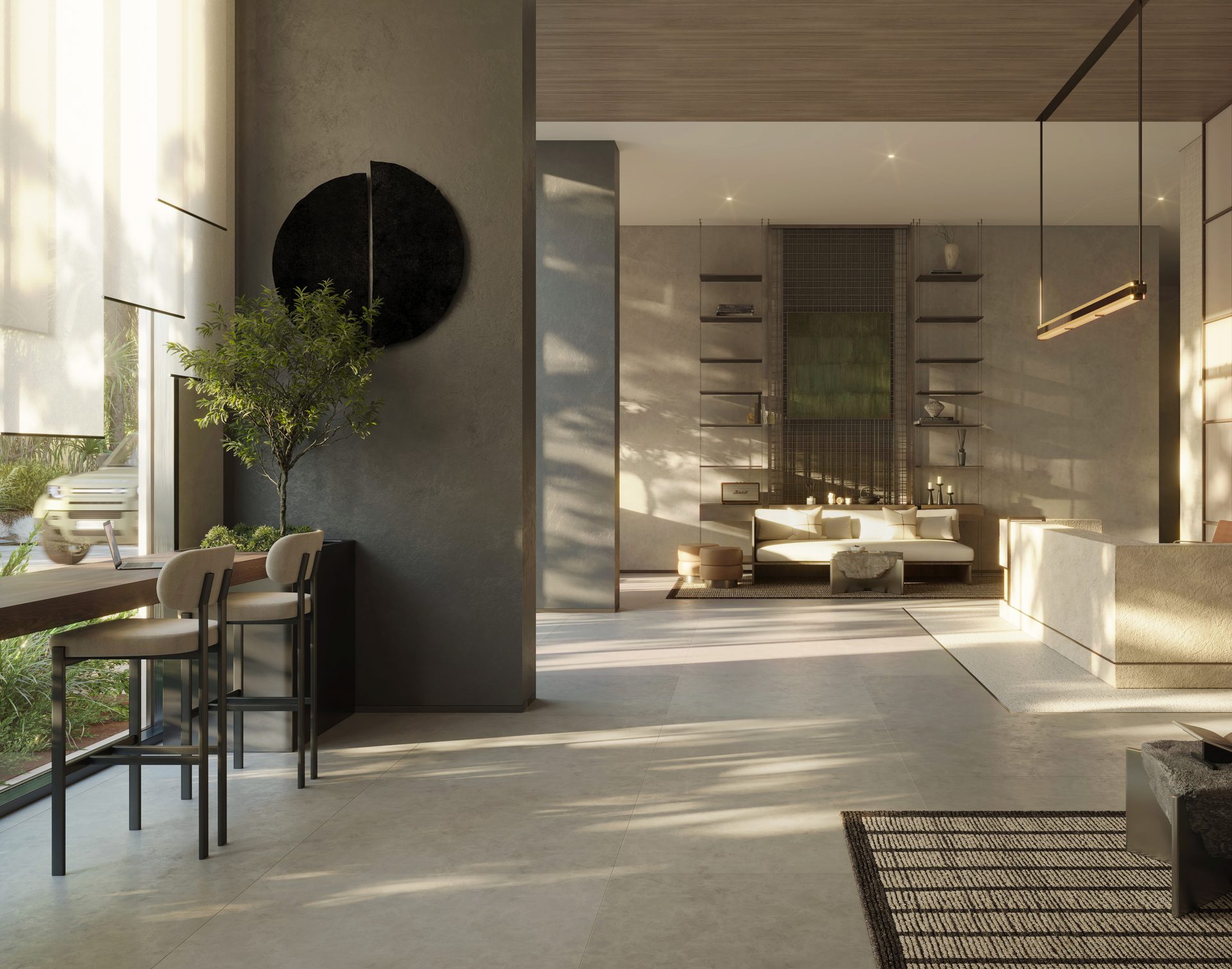 Lobby interior at Sei Saadiyat
