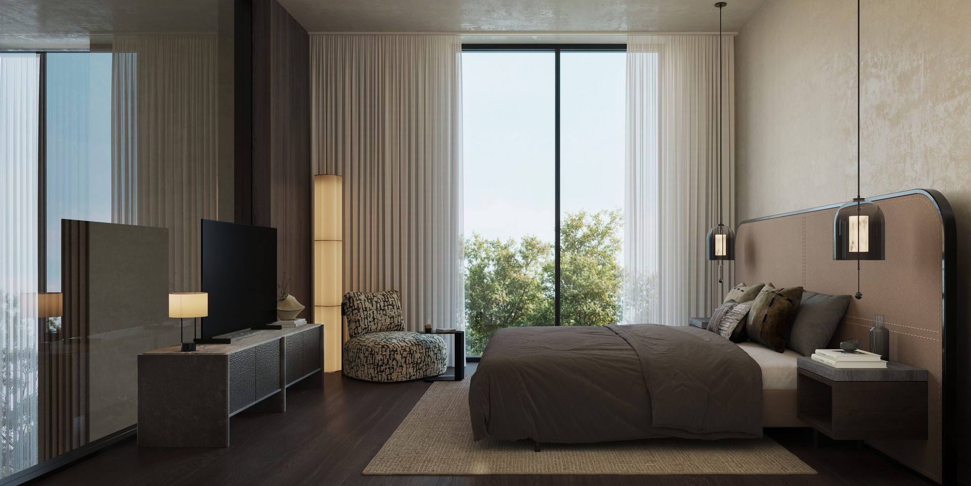 Bedroom in a Kanso Loft at Sei Saadiyat