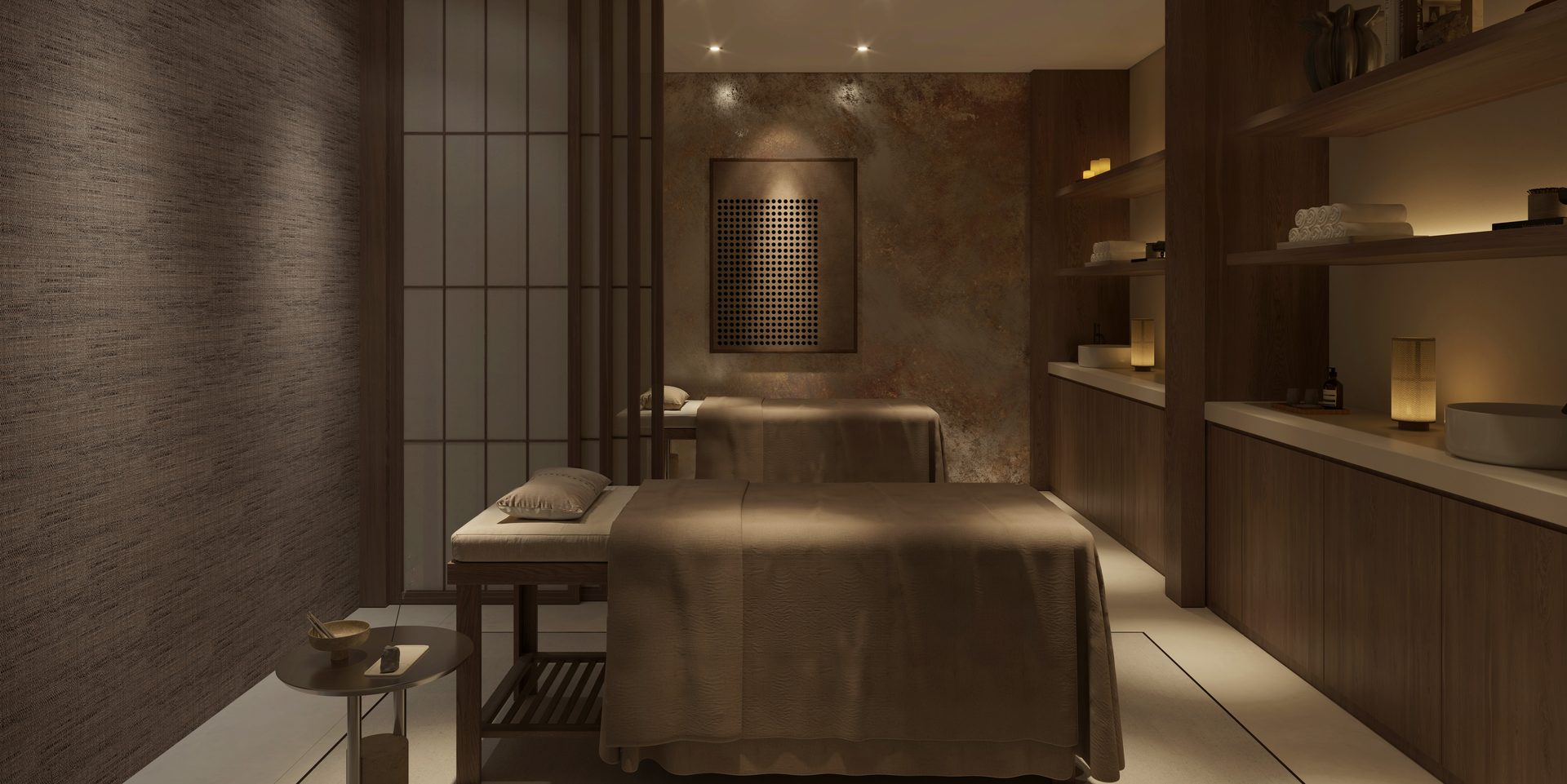 Treatment room at the spa