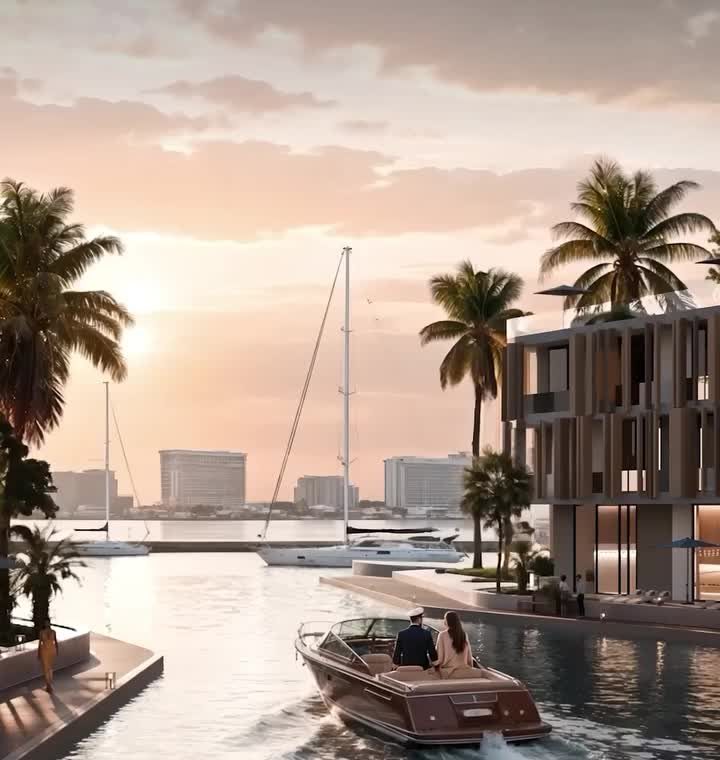 Marina at sunset