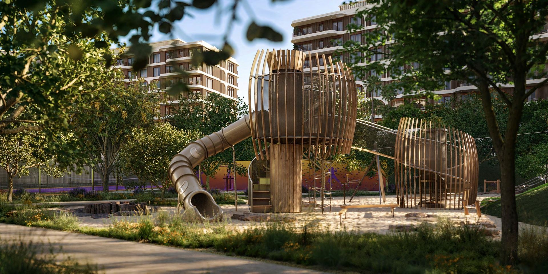 Children's play area at The Canopies